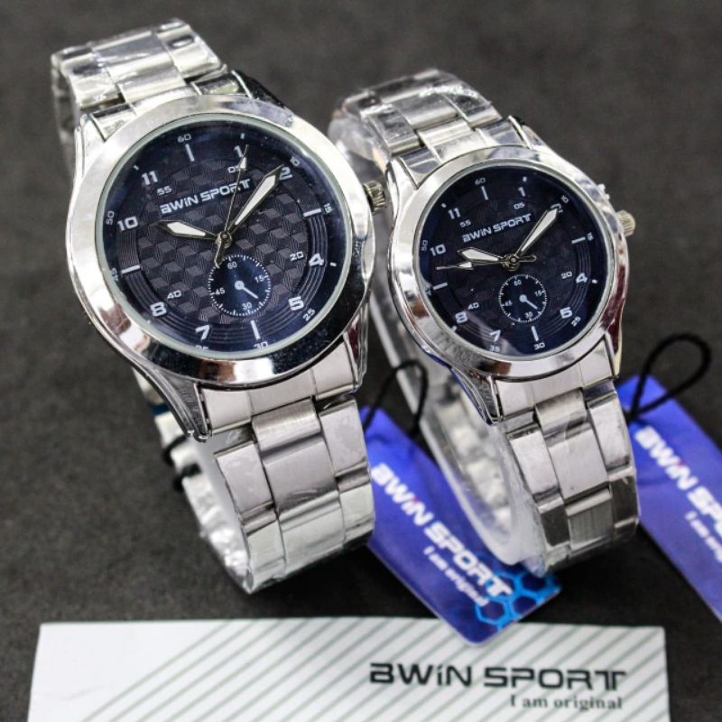 Jam tangan pria Wanita Couple Bwin Sport Original M1042