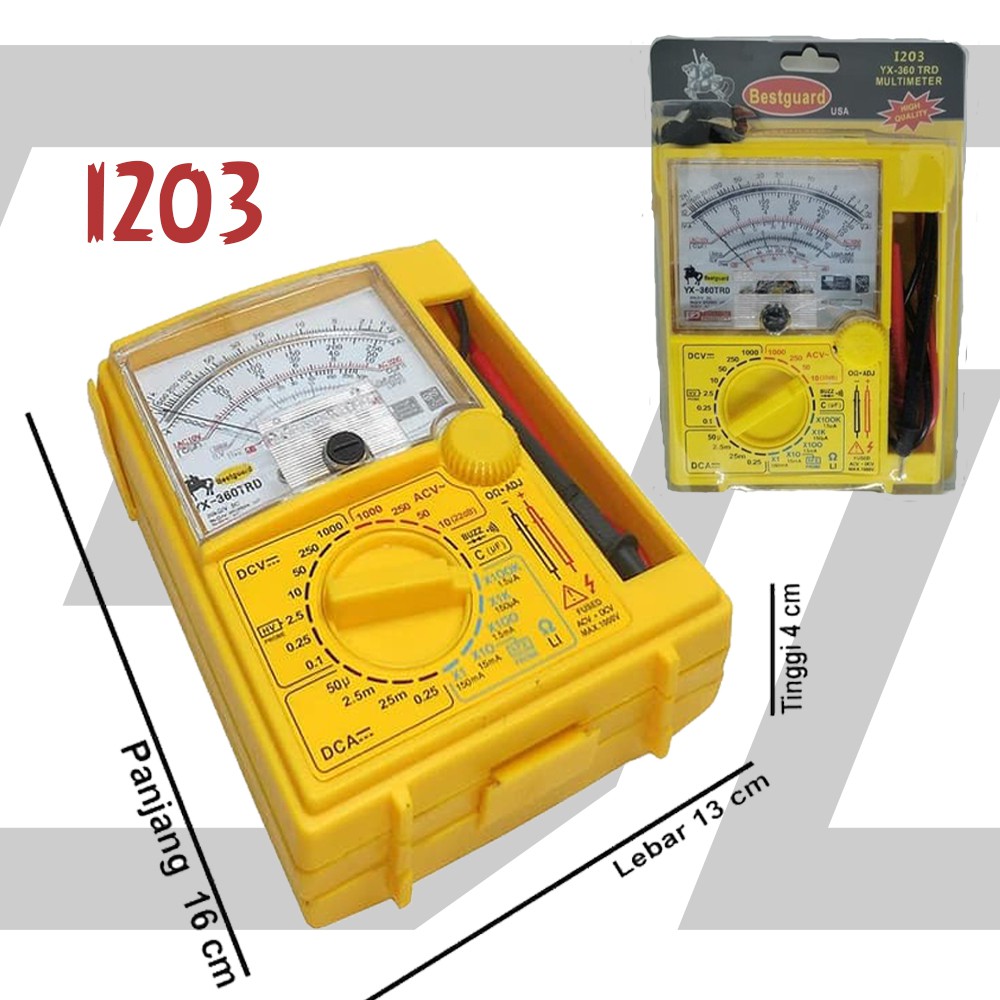 Bestguard 1203 Multimeter YX-360 TRD - Multi Tester Multitester Besar