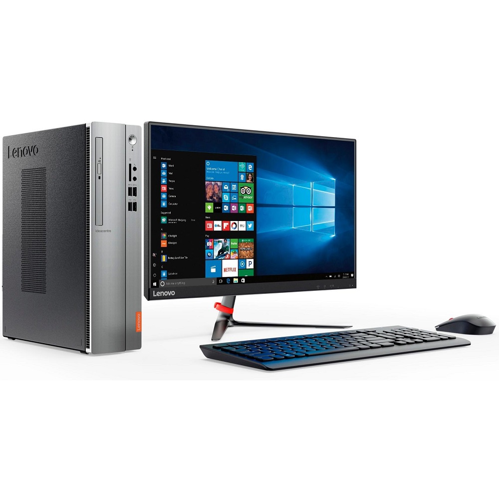 Desktop PC Lenovo Ideacentre IC510S 90GB00LLID i3-7100 4GB 1TB VGA GF GT730 2GB Win10 with Monitor 2