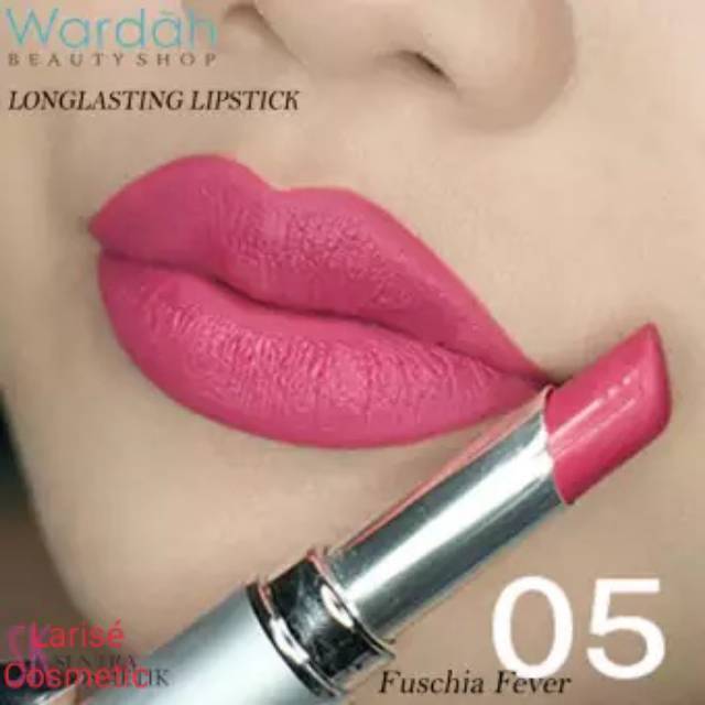 WARDAH LONGLASTING MATTE LIPSTIK 05 (FUSCHIA FEVER)