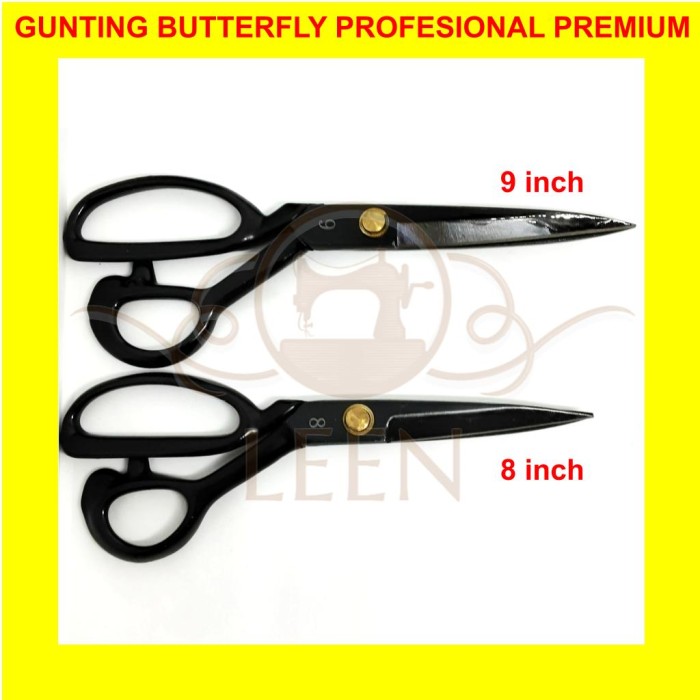Gunting Kain BUTTERFLY 9 Inch BAJA Premium Profesional Tailor LEEN
