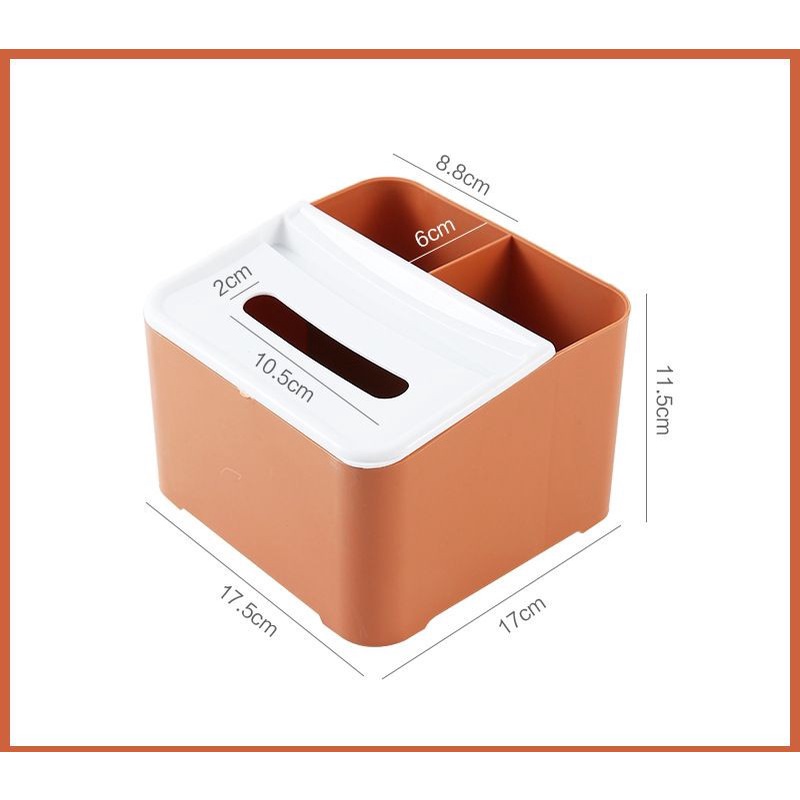 【GOGOMART】Box Tisu Tempat Tissue Dengan Wadah Serbaguna Kotak Tissue - 3 Sekat