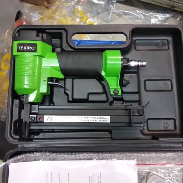 TEKIRO Air nailer stapler Gun 1022J / Mesin Staples angin paku tembak