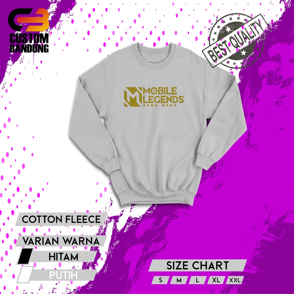 CREWNECK MOBILE LEGENDS  INDONESIA/ SWEETER BAJU CREWNECK CLUB MOTOR/ CREWNECK DISTRO/ CREWNECK KOMUNITAS/ CREWNECK CUSTOM/ COMBED LEMBUT NYAMAN DIPAKAI/ CREWNECK KEREN/ CREWNECK ORIGINAL