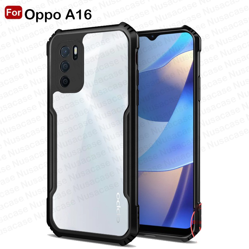 Case Oppo A16 Hardcase Transparant Shockproof Cover OPPO A16