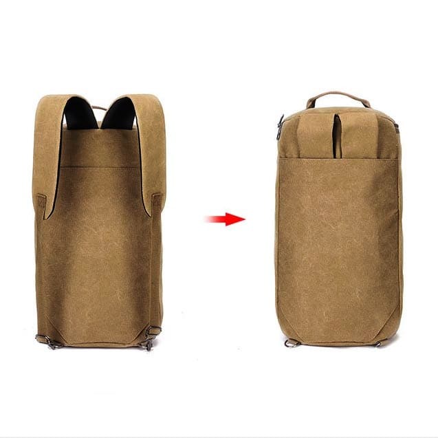 Tas Punggung Large Capacity Travel Bag Backpack Canvas - RK025