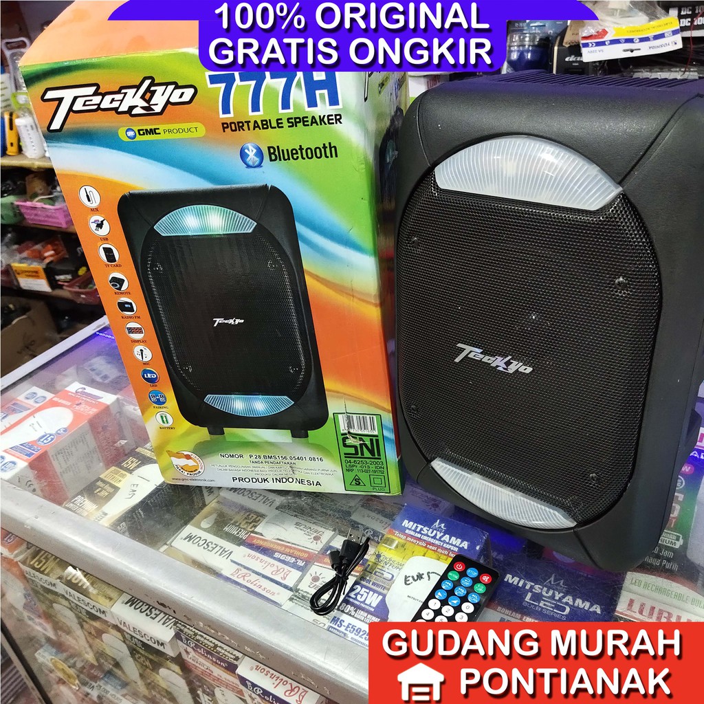 Speaker Bluethoot Teckyo 777H 6,5 inch 6.5&quot;Produk by GMC ampli meeting pengeras suara karaoke nyanyi