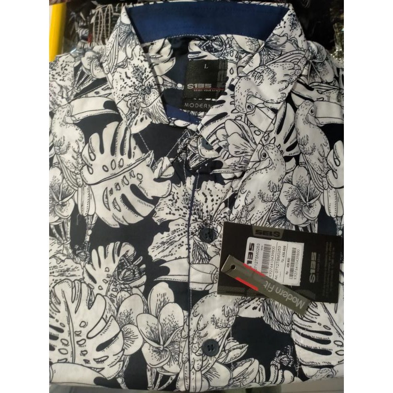 s 135 / kemeja slimfit / printing