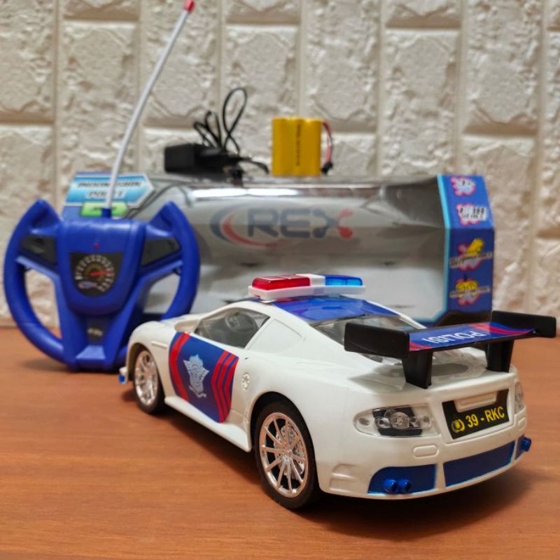 RC Mobil Polisi Remote Control Mainan Police Car Remot Kontrol Anak Laki Cowok