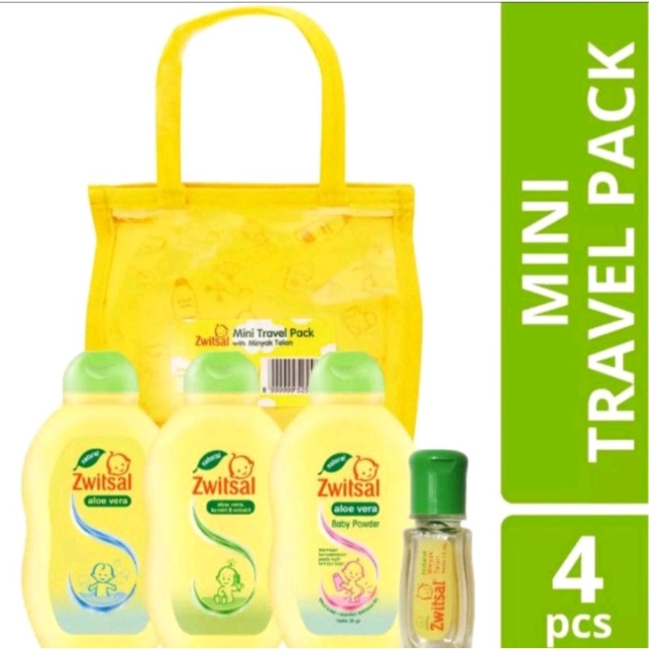 Mitu Baby | Zwitsal | Cussons Travel Pack 4in1 / ZWITSAL Baby Safe Mini Travel Pack Kit 4pcs 4 pcs B