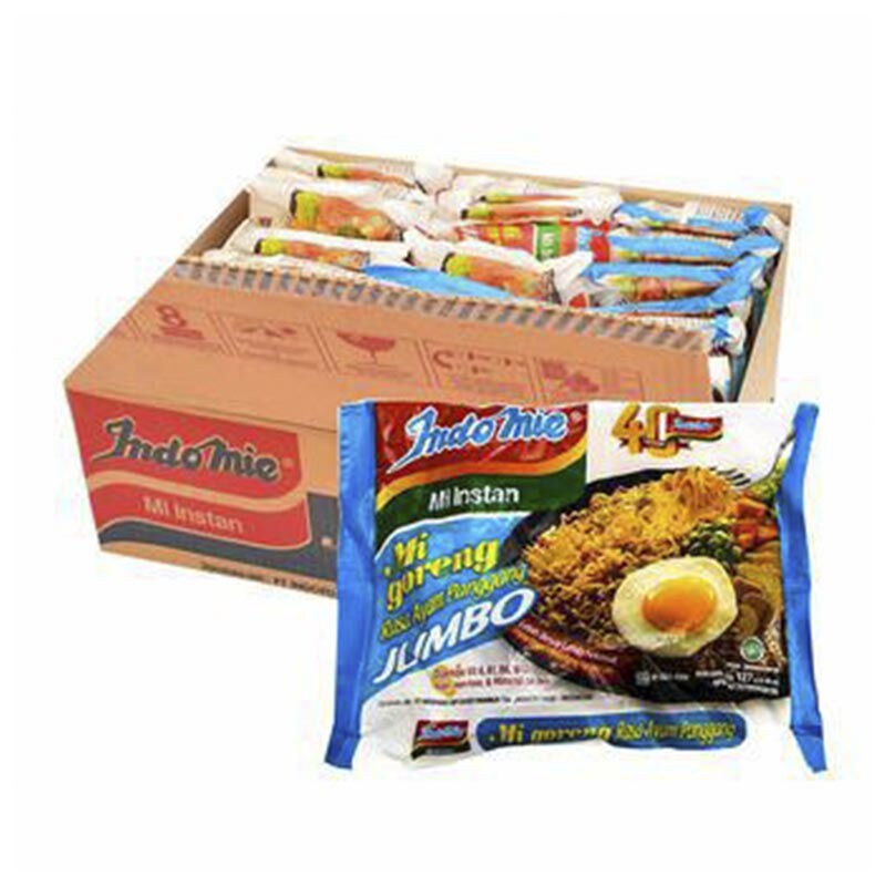 

Indomie Goreng Rasa Ayam Panggang Jumbo / Karton (Isi 24 bungkus) - Mie Instan