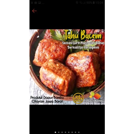 

tahu bacem isi 8 potong ukuran besar/ bisa goreng Frozen food