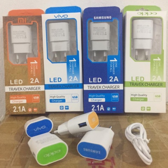 CHARGER LED 2.1A BST-1811 SAMSUNG , XIAOMI , OPPO , VIVO , ASUS