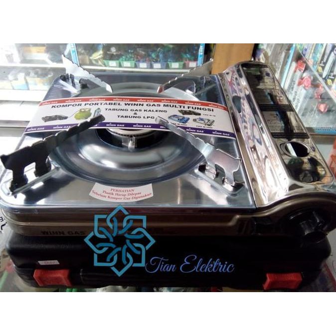 (READY COD) WINN GAS W3500 2in1 Kompor Gas Portable Stainless Stell TERPERCAYA