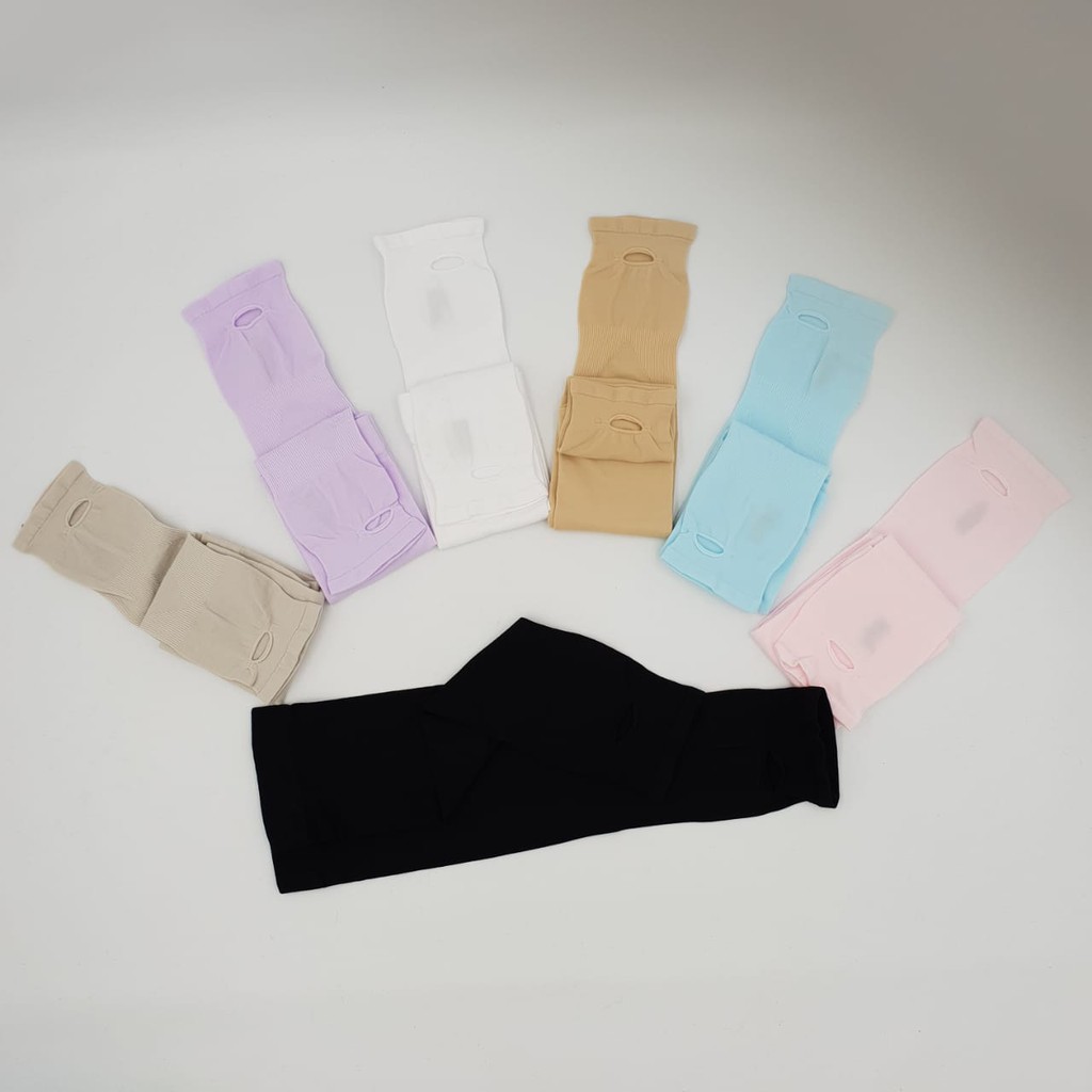 Hand Sock Jempol Manset Kaos Tangan Wanita Termurah Polos dan Nyaman Di Pakai/ Manset Kaos/ Manset