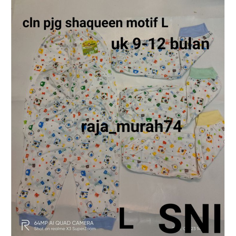 6 pcs cln pjg shaqueen motif L