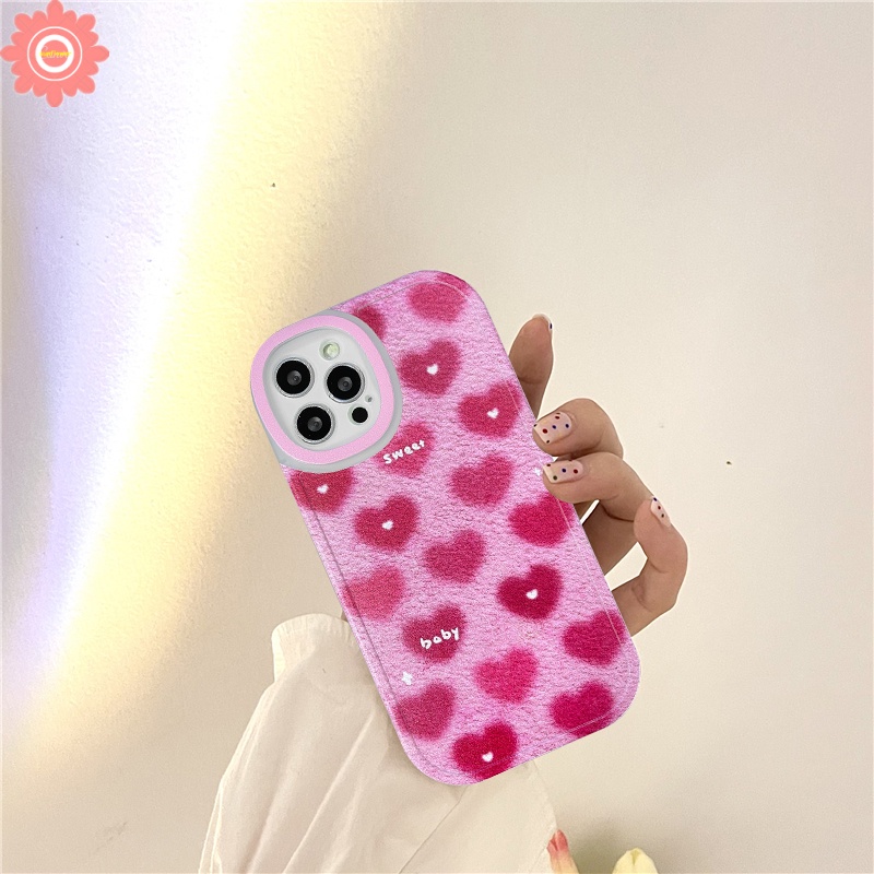 Soft Case TPU Motif Hati Warna Pink Untuk Xiaomi Redmi Note 10 10S 10 Max Plus 8 9 8 9 8 9 10t 9A 9C Nfc POCO X3 Pro