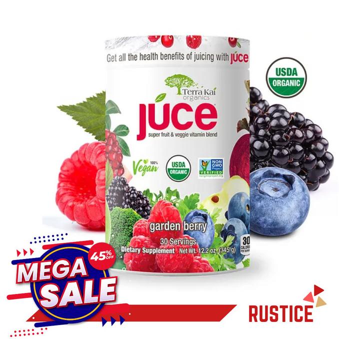 JUCE Terra Kai Organics Vegan Garden Berry 30 Servings ---Terbaru---