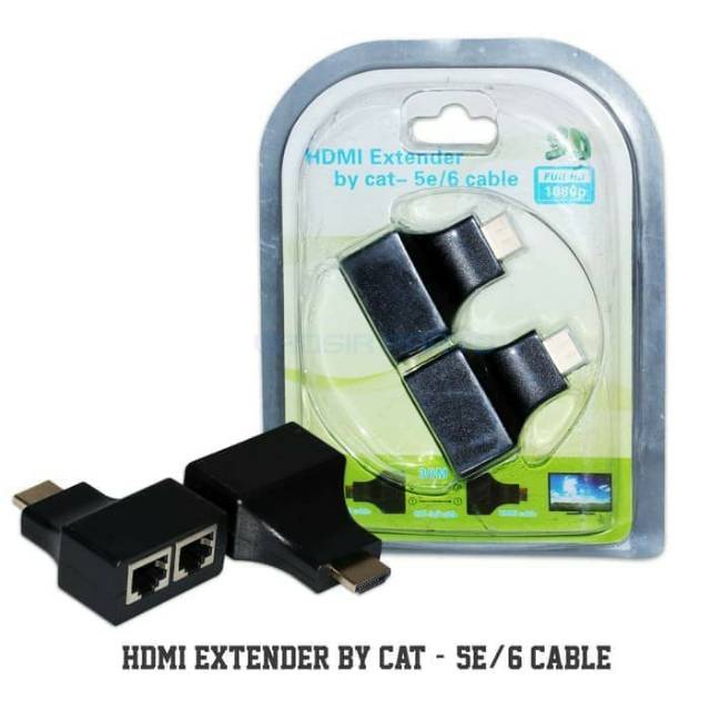 HDMI Extender Pasif Cat 5E / Cat 6 Cable