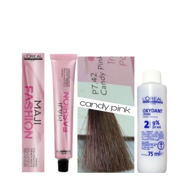 Cat rambut loreal majifashion no P7. 42( Candy Pink )