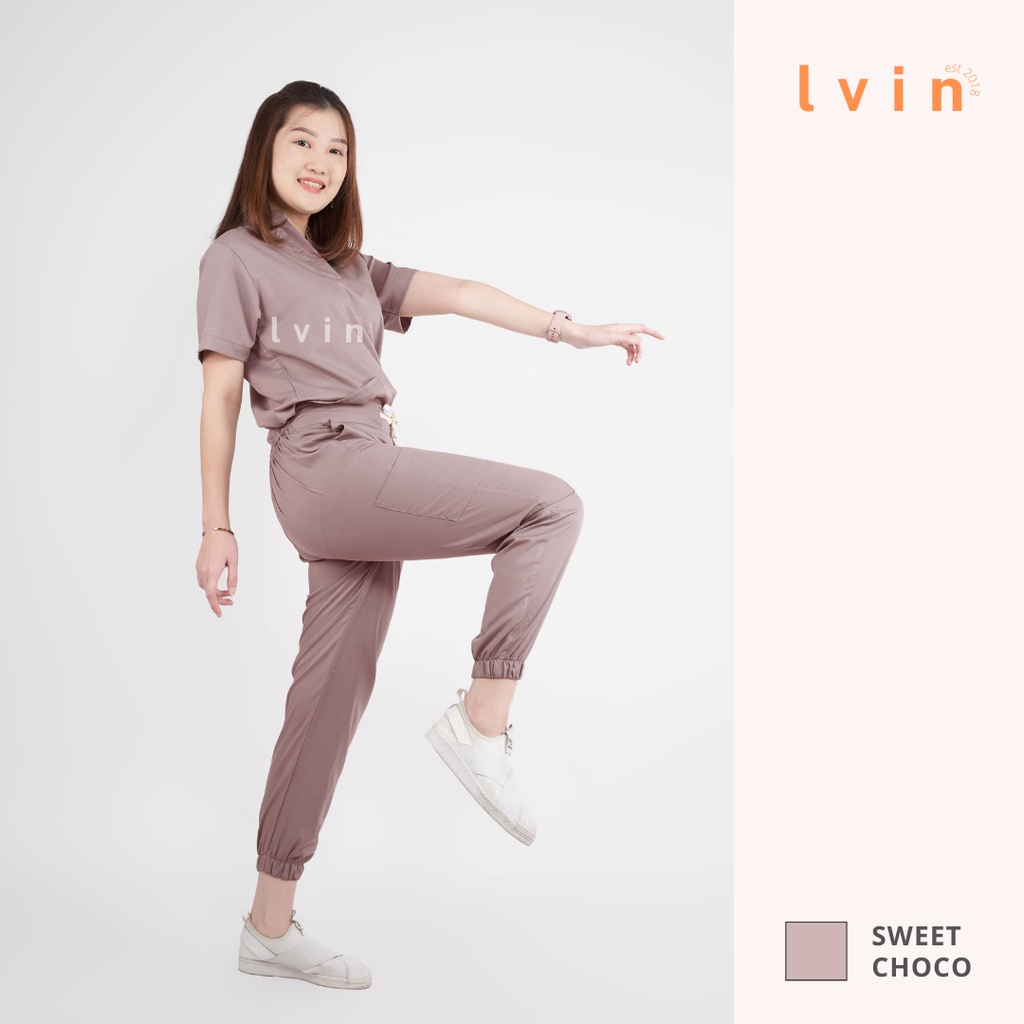 [ Lvin ] Vol II - Baju OKA Joger Mandarin Collar / Baju Jaga / Set Baju Celana Jaga Oka / Dokter Lengan Pendek / Baju OK / Dazzling series