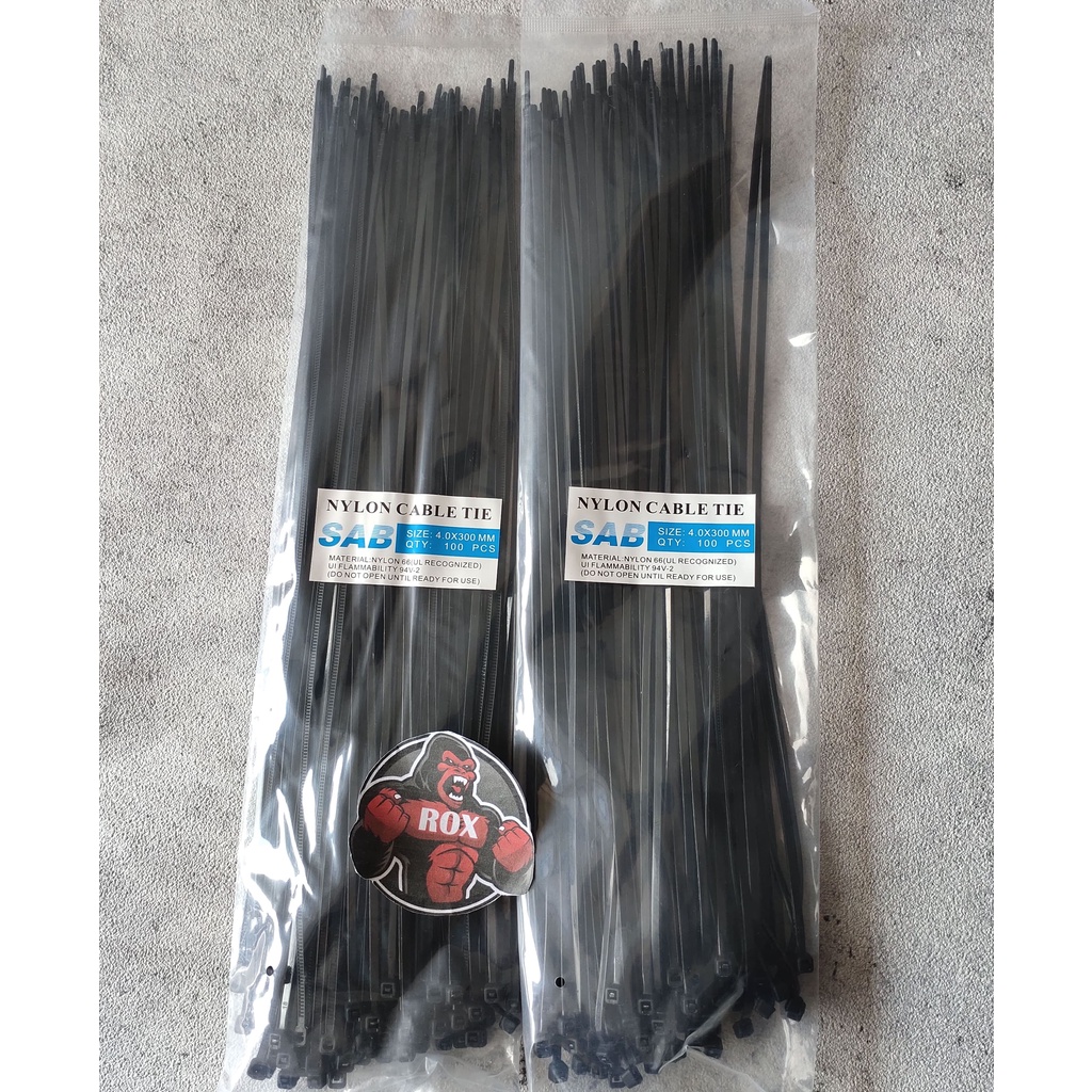 Kabel Ties Kabel Tis Cable Ties Tali Ties Pengikat Kabel 30 CM Isi 100 PCS