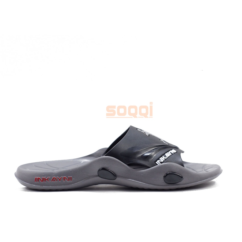 Sendal selop pria karet import original sandal slop cowok dewasa model distro casual sendal slide branded Soqqi inkayni 6018 X terbaru cod murah 39-44