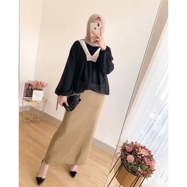 HARUKA BLOUSE / CERUTI BLOUSE RENDA / BLOUSE KOREA