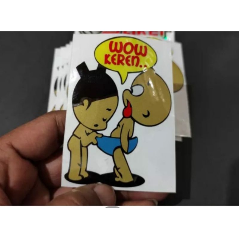 

STICKER WOW KEREN STIKER MOTOR LUCU CUTTING