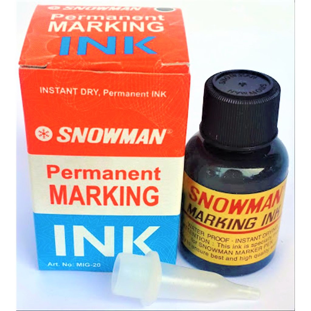 

TINTA REFILL ISI ULANG SPIDOL PERMANEN SNOWMAN SPIDOL WHITEBOARD MARKER INK PERMANENT