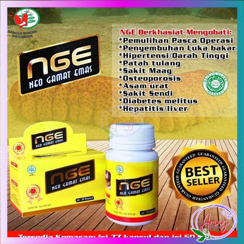 Kapsul Gamat NGE / Kapsul NGE / Kapsul Neo Gamat Emas / Kapsul Gamat 50 Kapsul