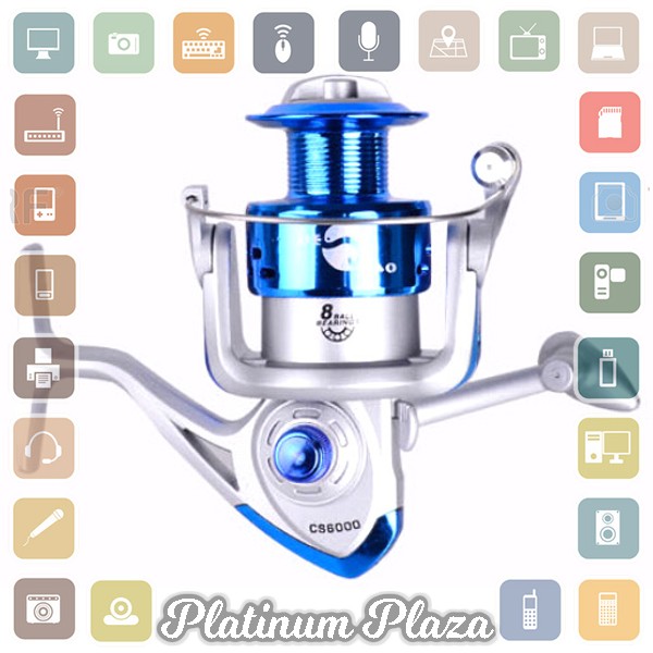 DEBAO Reel Pancing CS4000 8 Ball Bearing - Blue`90SE3I-