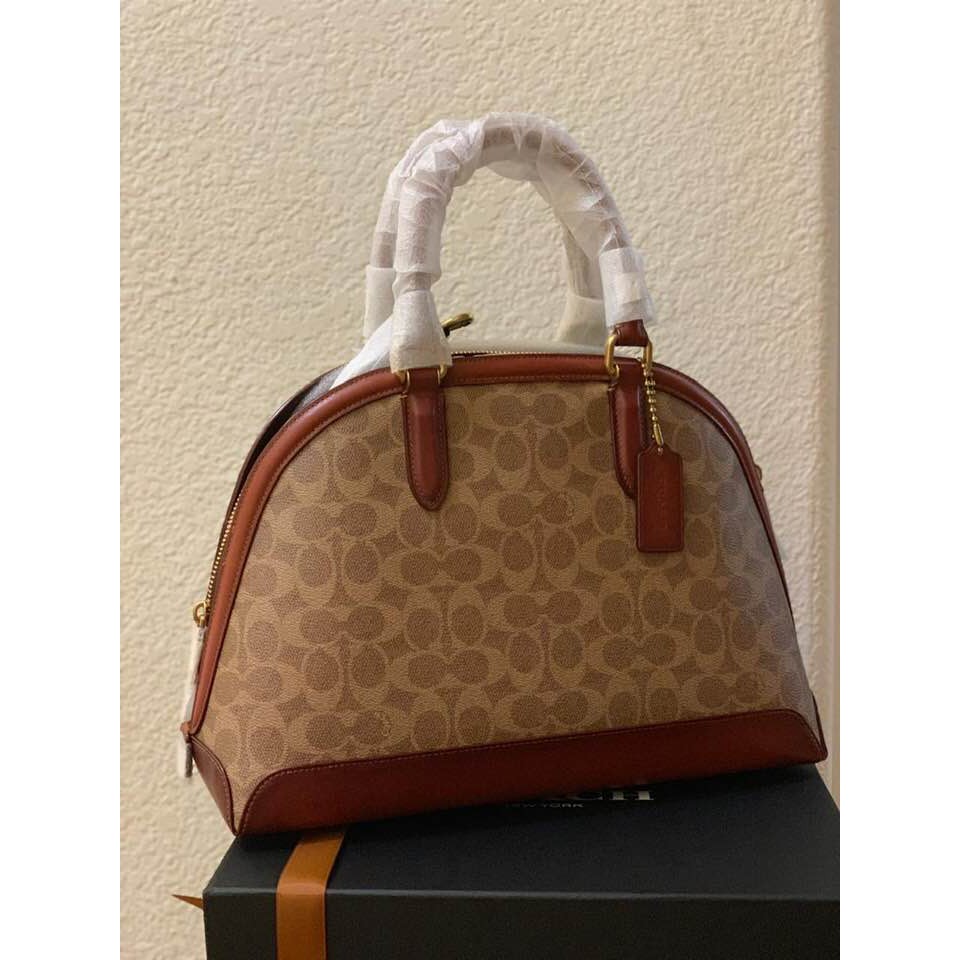 coach signature quinn satchel