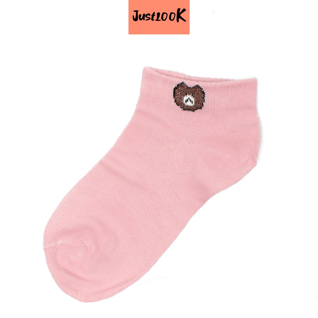 JustLook Kaos Kaki Brown Pendek Model Semata Kaki - Kaos Kaki Ankle Brown Import High Quality-2