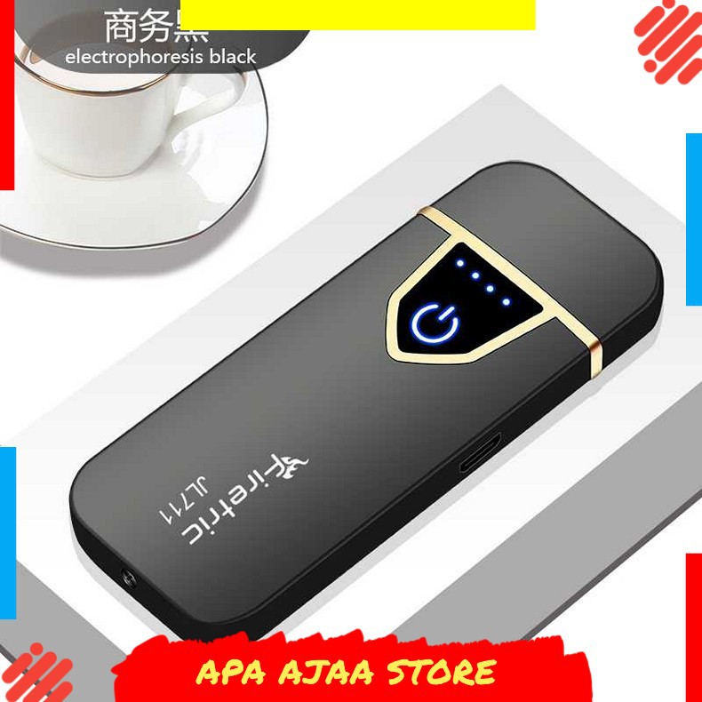 Best Seller ! Firetric Korek Api Elektrik Fingerprint Touch Sensor - JL711