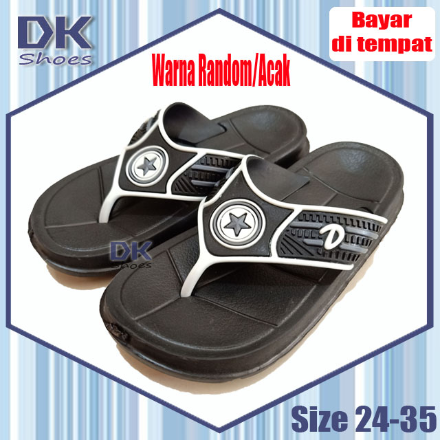 Sandal anak cowok Dua Kaki 24-35 / Sandal Jepit Santai Karakter Anak Laki / Sandal Karet /Sandal Sehari-hari Anak Laki