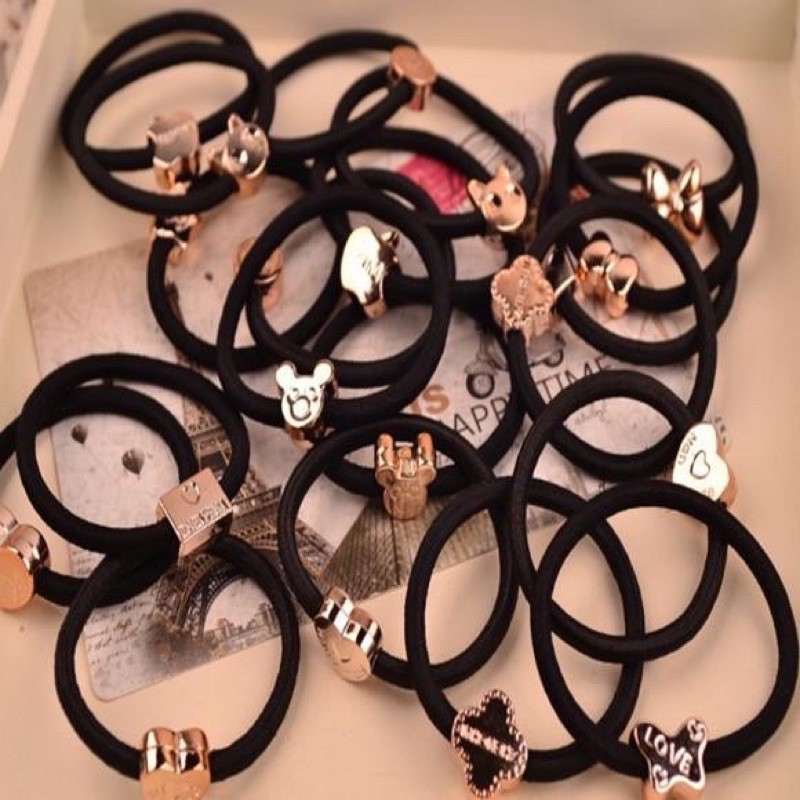 COD Makassar Ikat Rambut Karet Gelang Body / Fashion Wanita / Kuncir Rambut / Aksesoris Rambut (m)-2