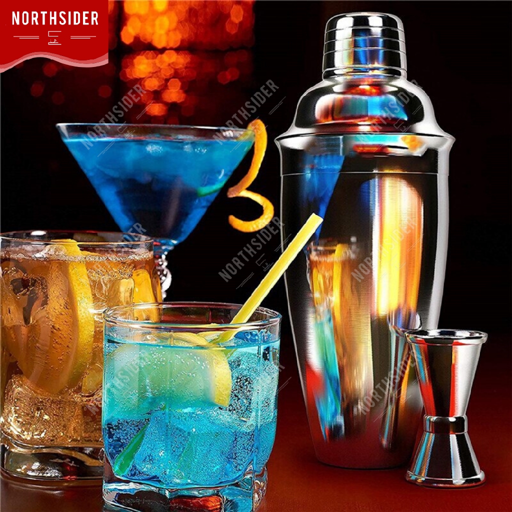 COCKTAIL SHAKER 550ML &amp; 720ML - KOKTAIL SET BAR SPOON &amp; JIGGER