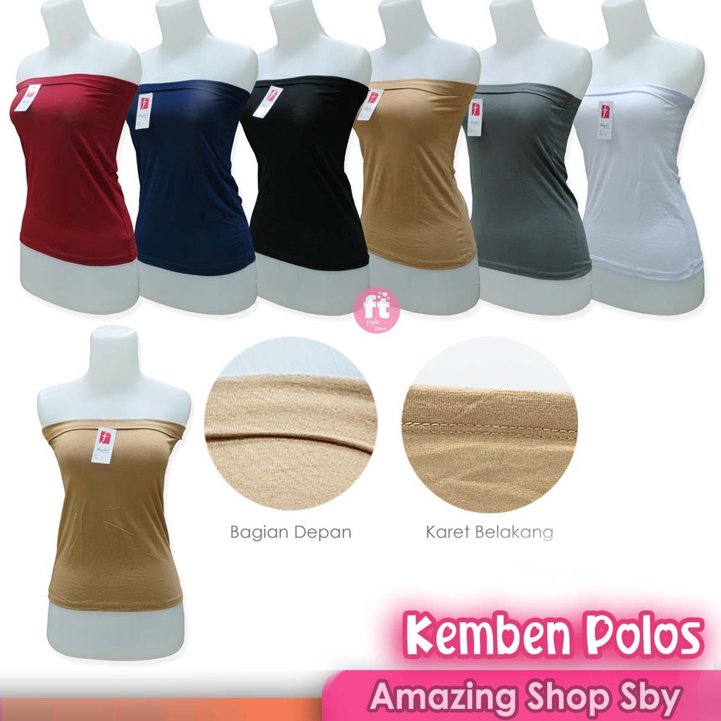 Tanktop Kemben Wanita Spandex Rayon Kemben Polos Amazing Shop