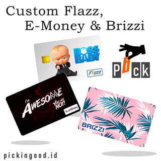 PREMIUM Custom EMONEY / FLAZZ / BRIZZI - E-Toll Mandiri