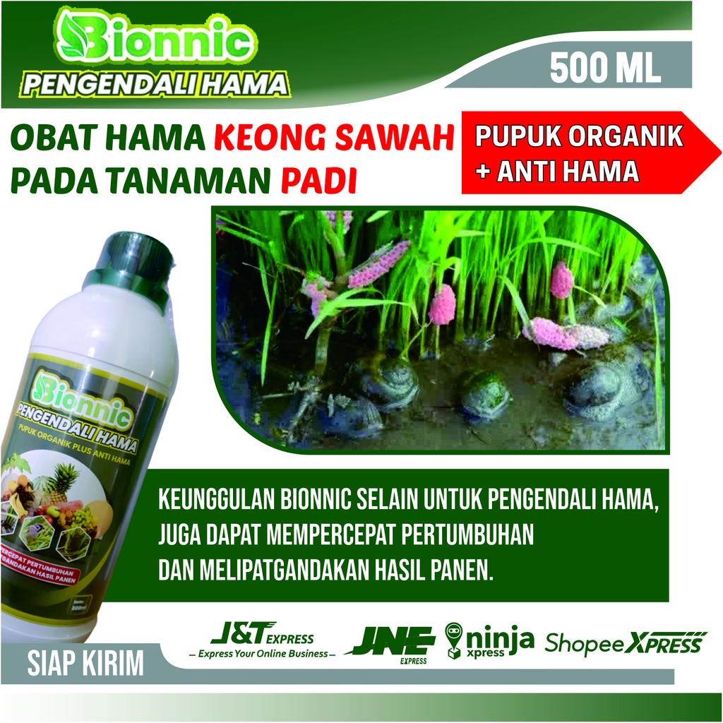 Obat Hama Keong Sawah Gacor - BIONNIC Obat Pengusir Hama Tikus dan Sawah Pada Padi - Obat Pembasmi H