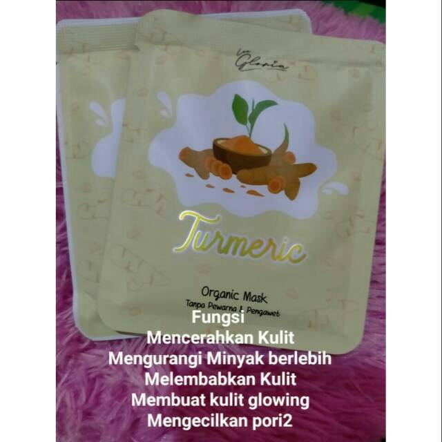 [OPEN RESELLER] masker organik by lea gloria variant turmenic
