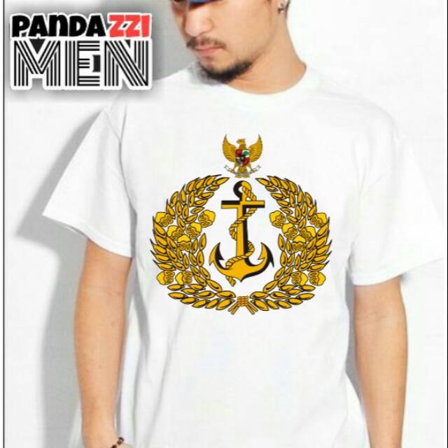 Kaos pria logo TNI AL