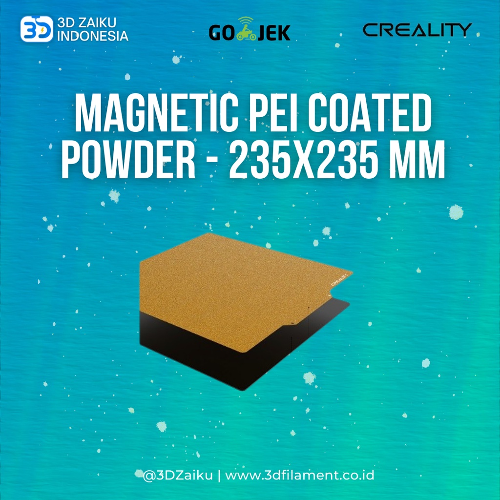 Original Creality 3D Printer Magnetic PEI Coated Powder Frosted Plate - 235x235 mm