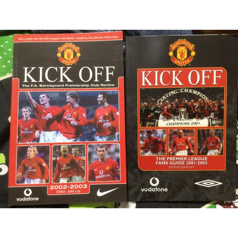 MANCHESTER UNITED KICK OFF THE PREMIER FANS GUIDE 2001 2002 2003 ORIGINAL THE RED DEVILS