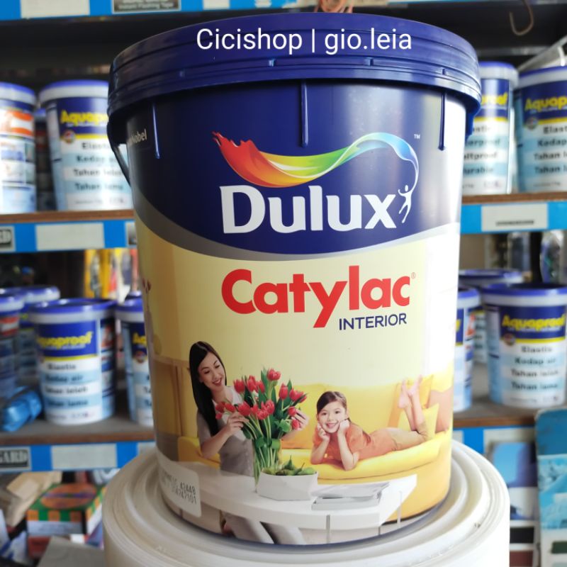 Catylac dulux 1 galon / 5 kg | cat tembok | cat pengencer air