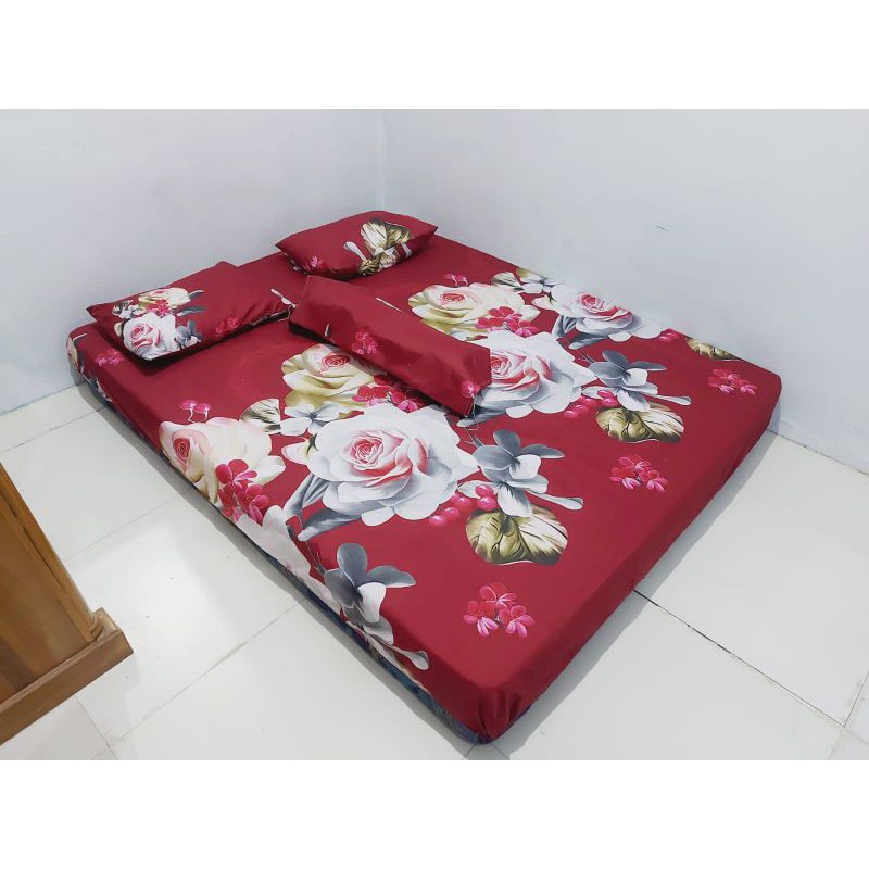 Sprei Motif Bunga / Sprei Ukuran 180x200 / Sprei Murah / Grosir Sprei