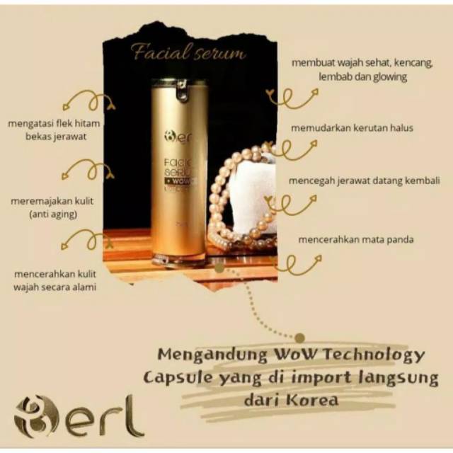 B Erl Fine and Fairness Cream / B Erl Cosmetics / Base Make Up / Memberikan Efek Glowing Cerah 5.0