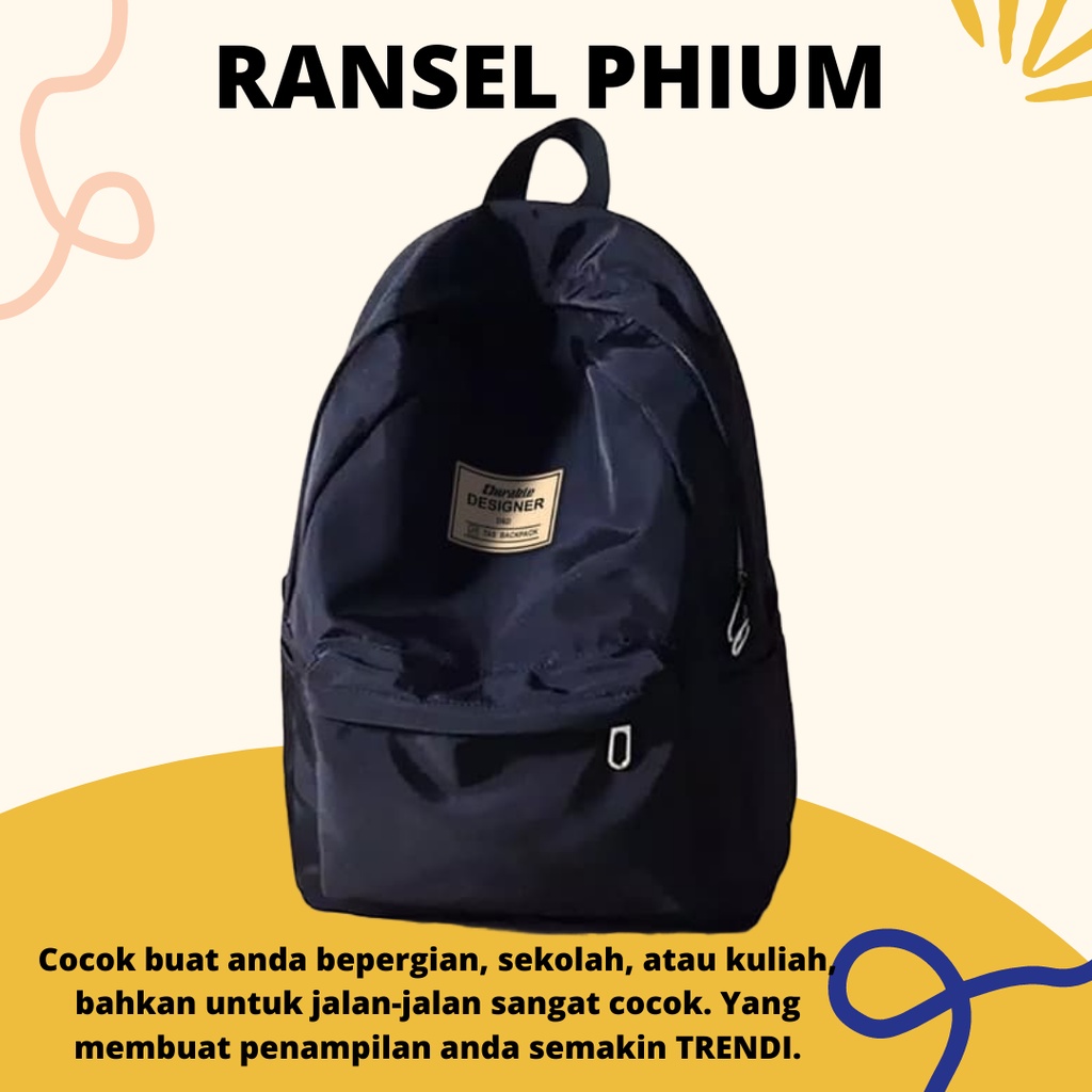 Tas Ransel Phium Tas Backpack Ransel Sekolah Stylish