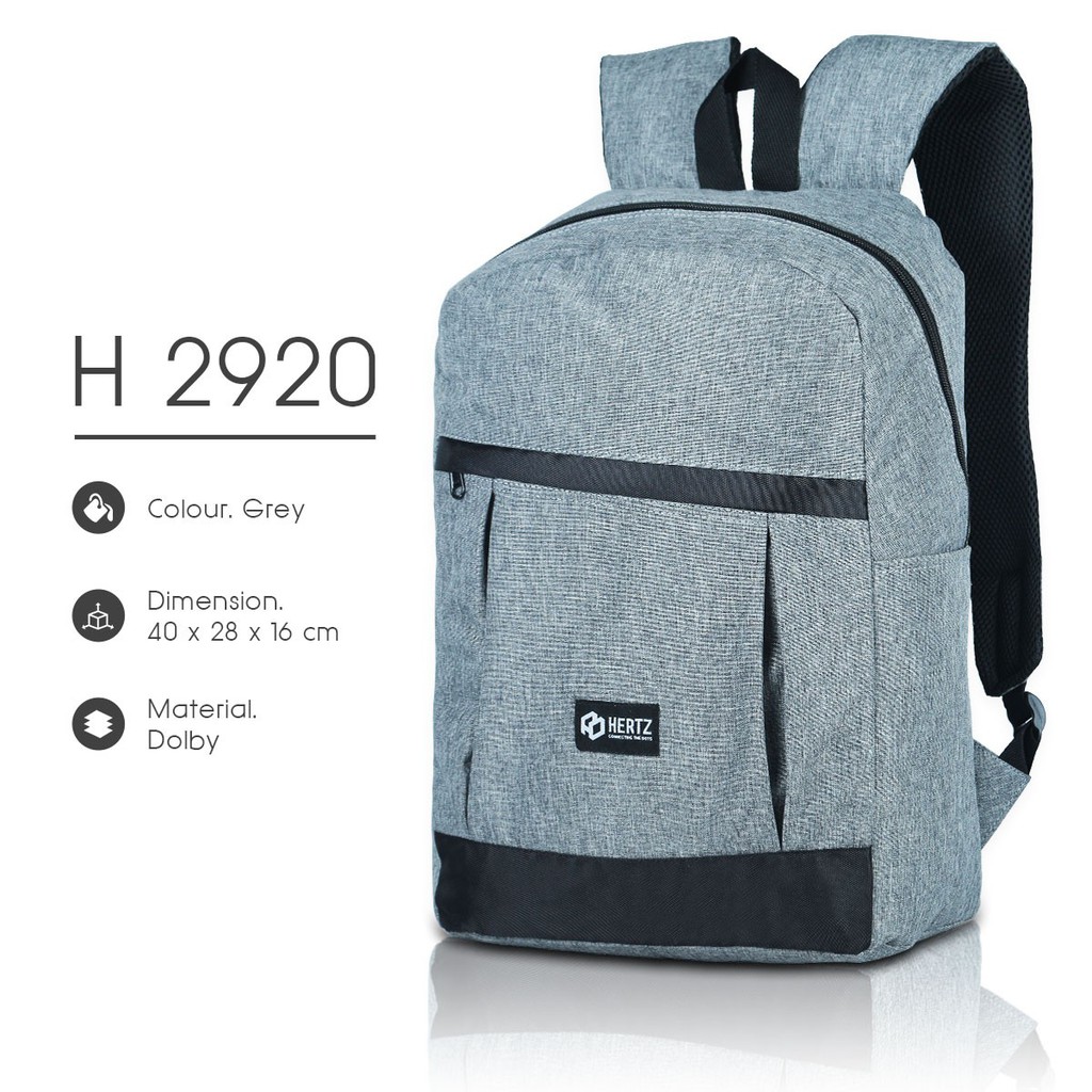 Tas Ransel Pria H 2918 Tas Punggung Backpack model terbaru Brand Hertz Murah Berkualitas